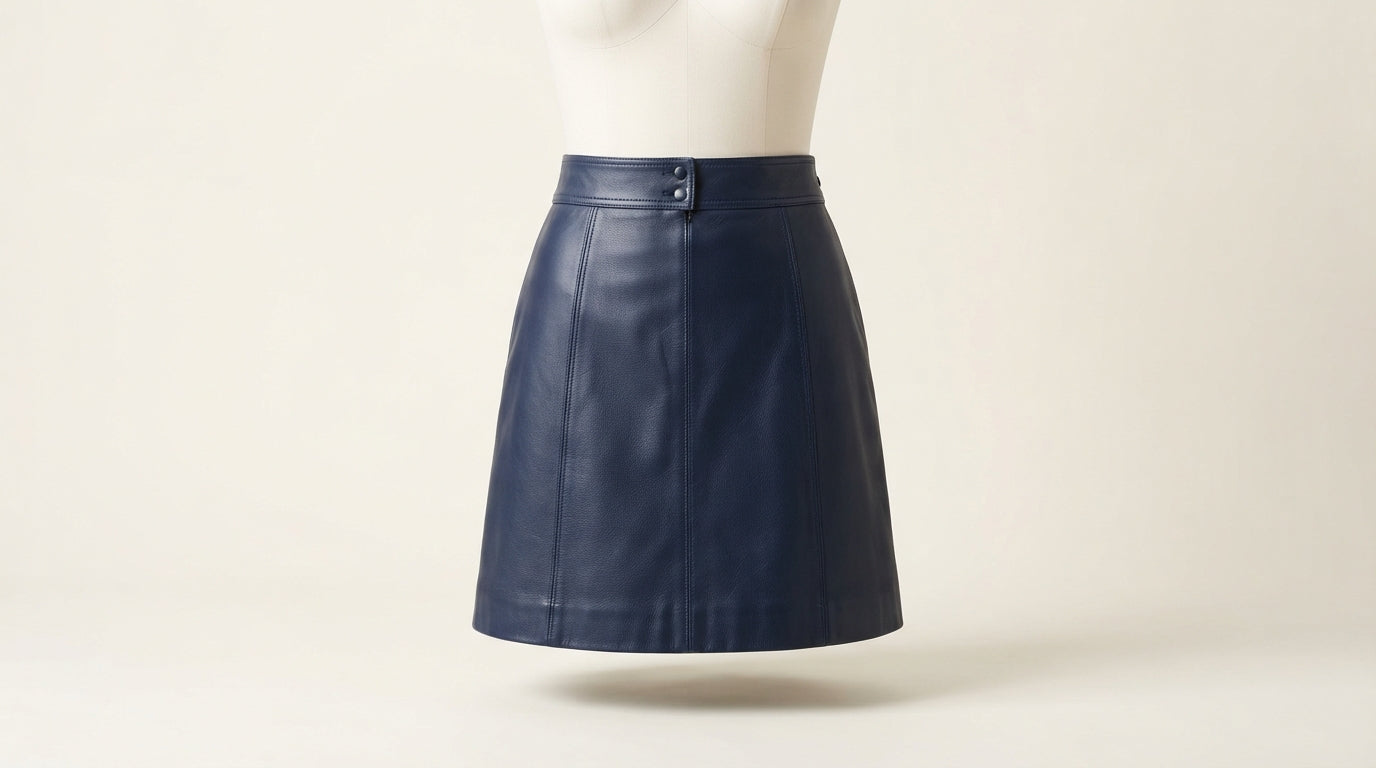 Custom leather skirts manufactured by Evermont Global