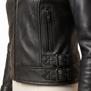 Women's Gothic Batwing Shoulder Leather Jacket