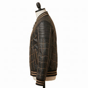 Spider Web Leather Bomber Jacket – Wholesale Custom
