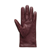 Genuine Leather Driving Gloves  – Burgundy Full-Finger Dress Gloves