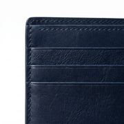 Navy Blue Leather Bifold Wallet | Wholesale