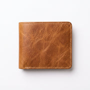 Vintage Distressed Leather Bifold Wallet | Wholesale