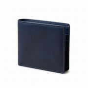 Navy Blue Leather Bifold Wallet | Wholesale