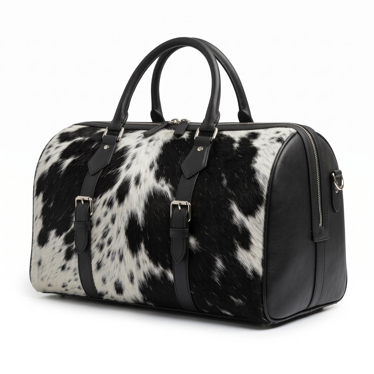 Hair-On Cowhide Leather Duffle Bag – Wholesale Travel Weekender
