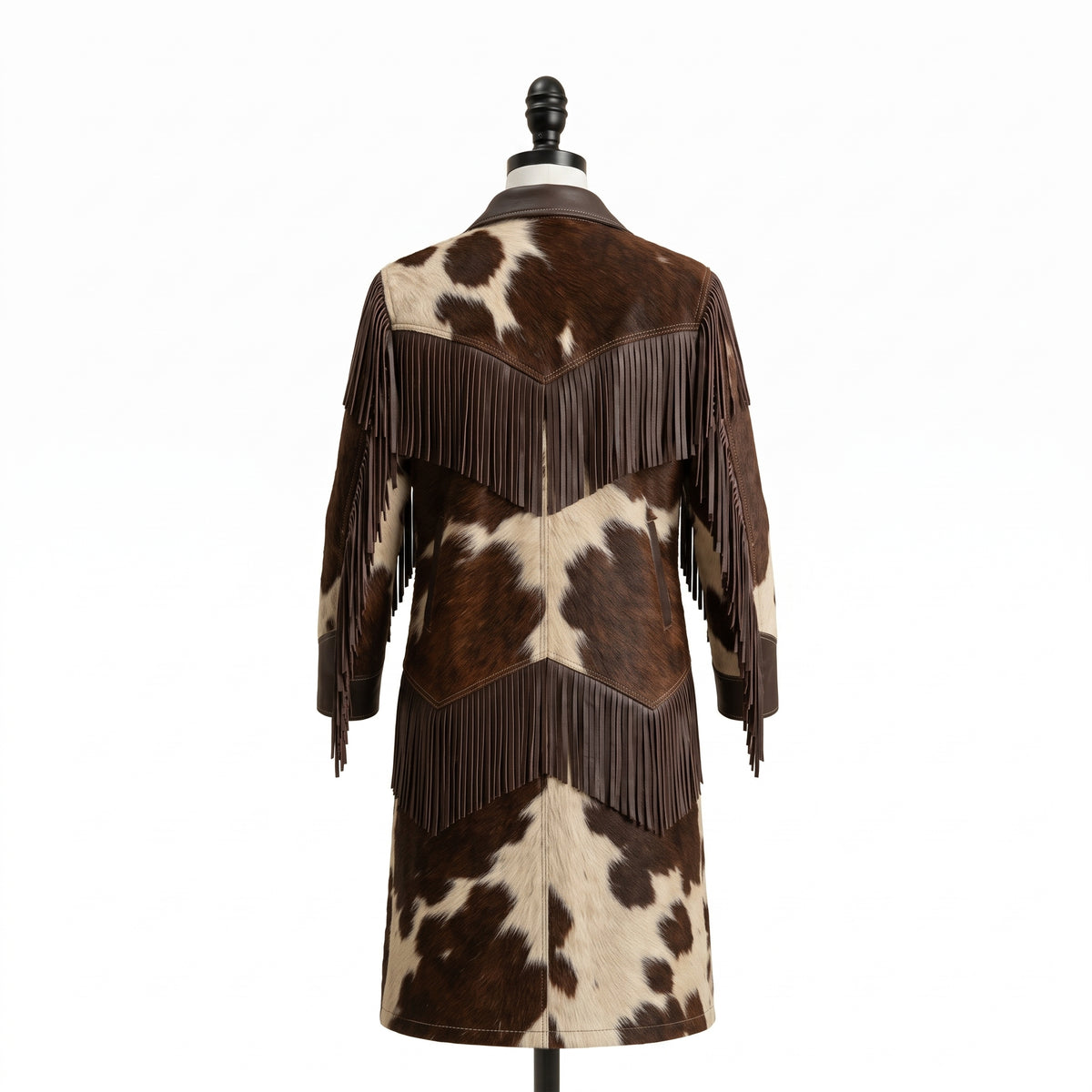 Hair-On Cowhide Fringe Western Coat