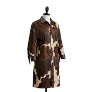 Hair-On Cowhide Fringe Western Coat