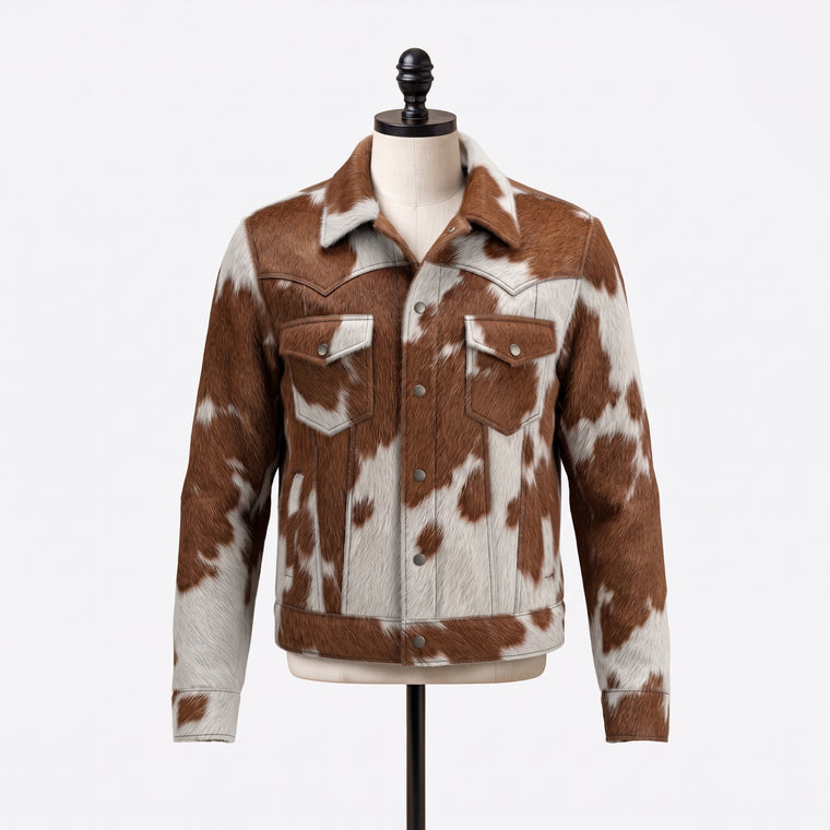 Hair-on Cowhide Western Jacket