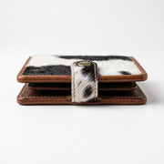 Real Hair-On Cowhide Bifold Leather Wallet