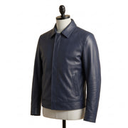 Leather Shirt Collar Jacket – Men's Minimalist Leather Jacket