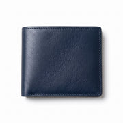 Navy Blue Leather Bifold Wallet | Wholesale