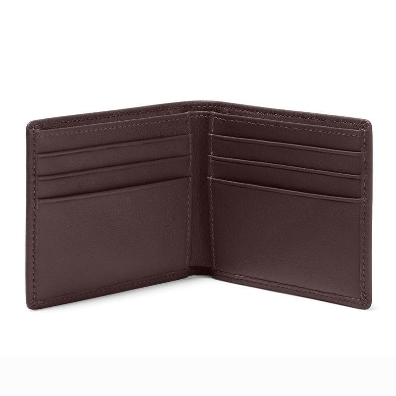 Leather Wallets for Men – Smooth Espresso Brown Genuine Bifold Wallet with Multiple Card Slots