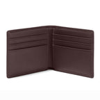 Leather Wallets for Men – Smooth Espresso Brown Genuine Bifold Wallet with Multiple Card Slots