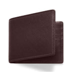 Leather Wallets for Men – Smooth Espresso Brown Genuine Bifold Wallet with Multiple Card Slots
