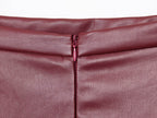 Leather Ladies Skirt – High Waist Flared A-Line Midi Skirt