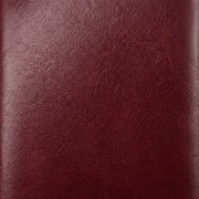 Burgundy Genuine Leather Long Bifold Wallet with Snap Button