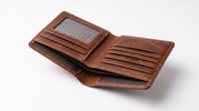 Leather Wallets for Men – Genuine Brown Bifold Leather Wallet