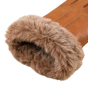 Fur Cuff Leather Gloves – Genuine Leather Winter Gloves