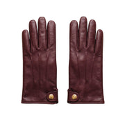 Genuine Leather Driving Gloves  – Burgundy Full-Finger Dress Gloves
