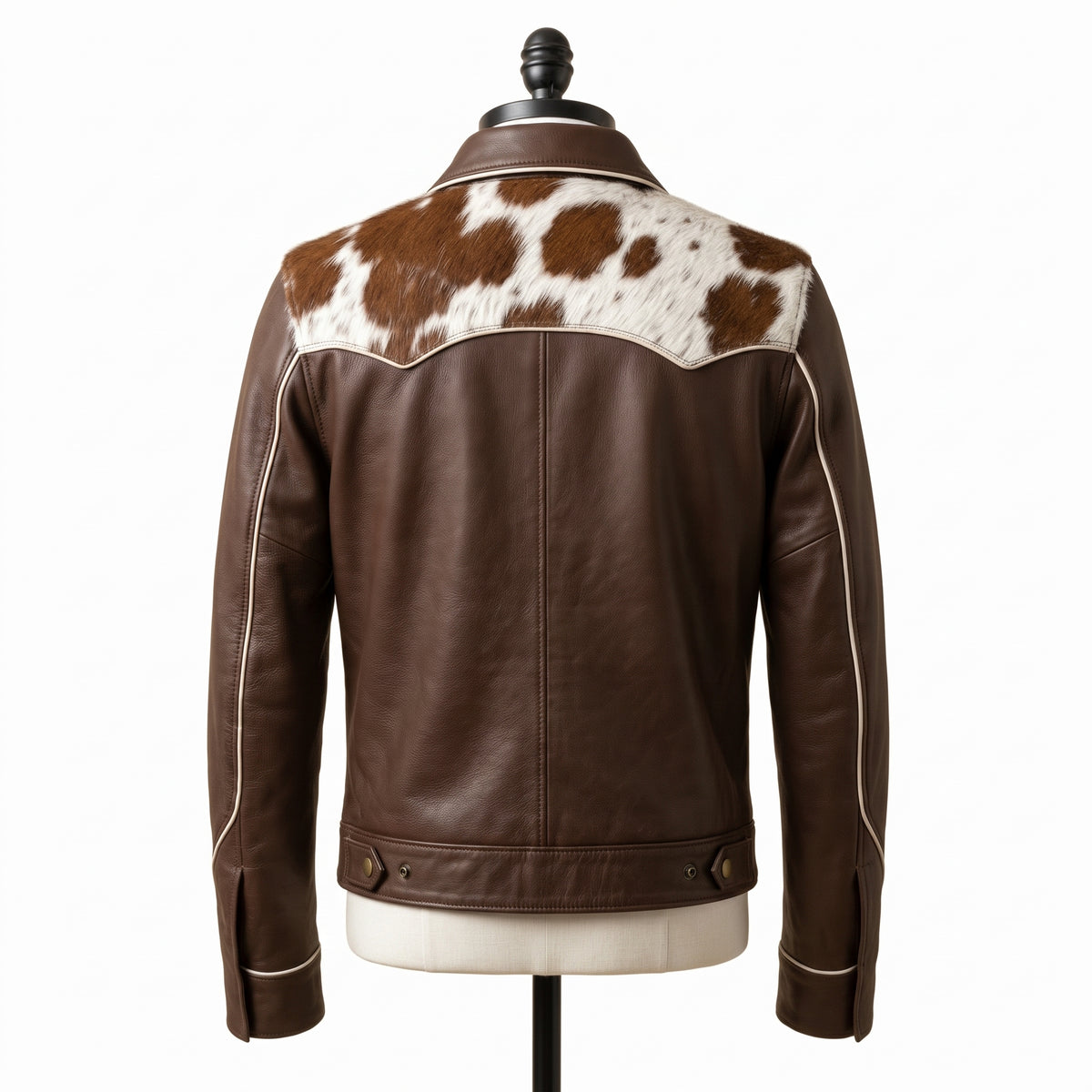 Men's Western Cowhide Leather Jacket