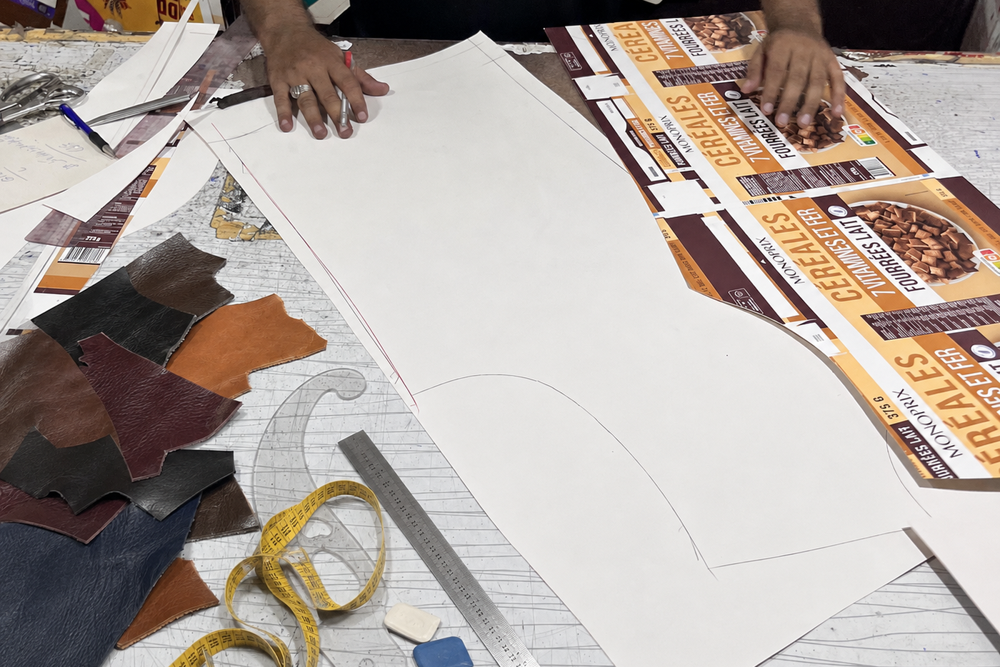 Leather garment designs and technical specifications under review