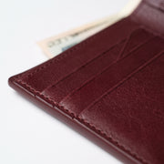 Classic Burgundy Leather Bifold Wallet for Men