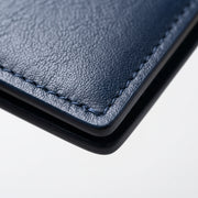 Navy Blue Leather Bifold Wallet | Wholesale