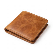 Vintage Distressed Leather Bifold Wallet | Wholesale
