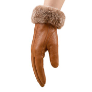 Fur Cuff Leather Gloves – Genuine Leather Winter Gloves