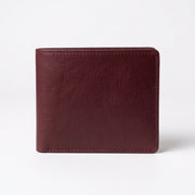 Classic Burgundy Leather Bifold Wallet for Men