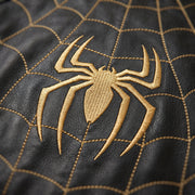 Spider Web Leather Bomber Jacket – Wholesale Custom