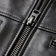 Quilted Racing Leather Jacket – Black Motorcycle Jacket