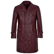 Women's Long Leather Trench Coat
