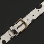 Hair On Leather Belt for Men & Women | Genuine Cowhide Leather Belt | Handmade Western Cow Print Belt