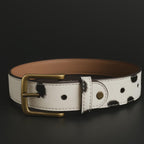 Hair On Leather Belt for Men & Women | Genuine Cowhide Leather Belt | Handmade Western Cow Print Belt