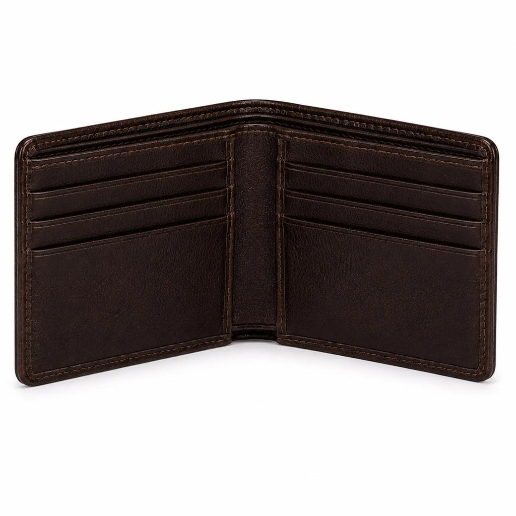 Genuine Cowhide Leather Bifold Wallet & Card Holder Set for Men | Handmade Western Hair-On-Hide Wallet Gift Set