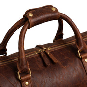 Vintage Brown Leather Duffle Bag – Travel & Weekender