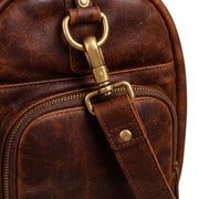 Vintage Brown Leather Duffle Bag – Travel & Weekender