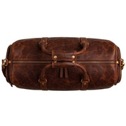 Vintage Brown Leather Duffle Bag – Travel & Weekender