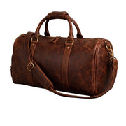 Vintage Brown Leather Duffle Bag – Travel & Weekender