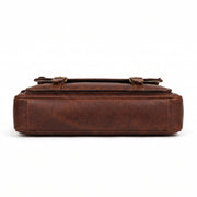 Vintage Brown Leather Laptop Bag Briefcase