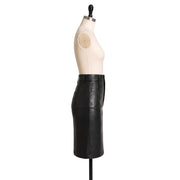 Black Leather Pencil Skirt – High Waist Women's Leather Skirt