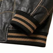 Spider Web Leather Bomber Jacket – Wholesale Custom