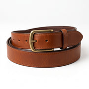 Men's Cognac Leather Belt – Classic Tan Belt