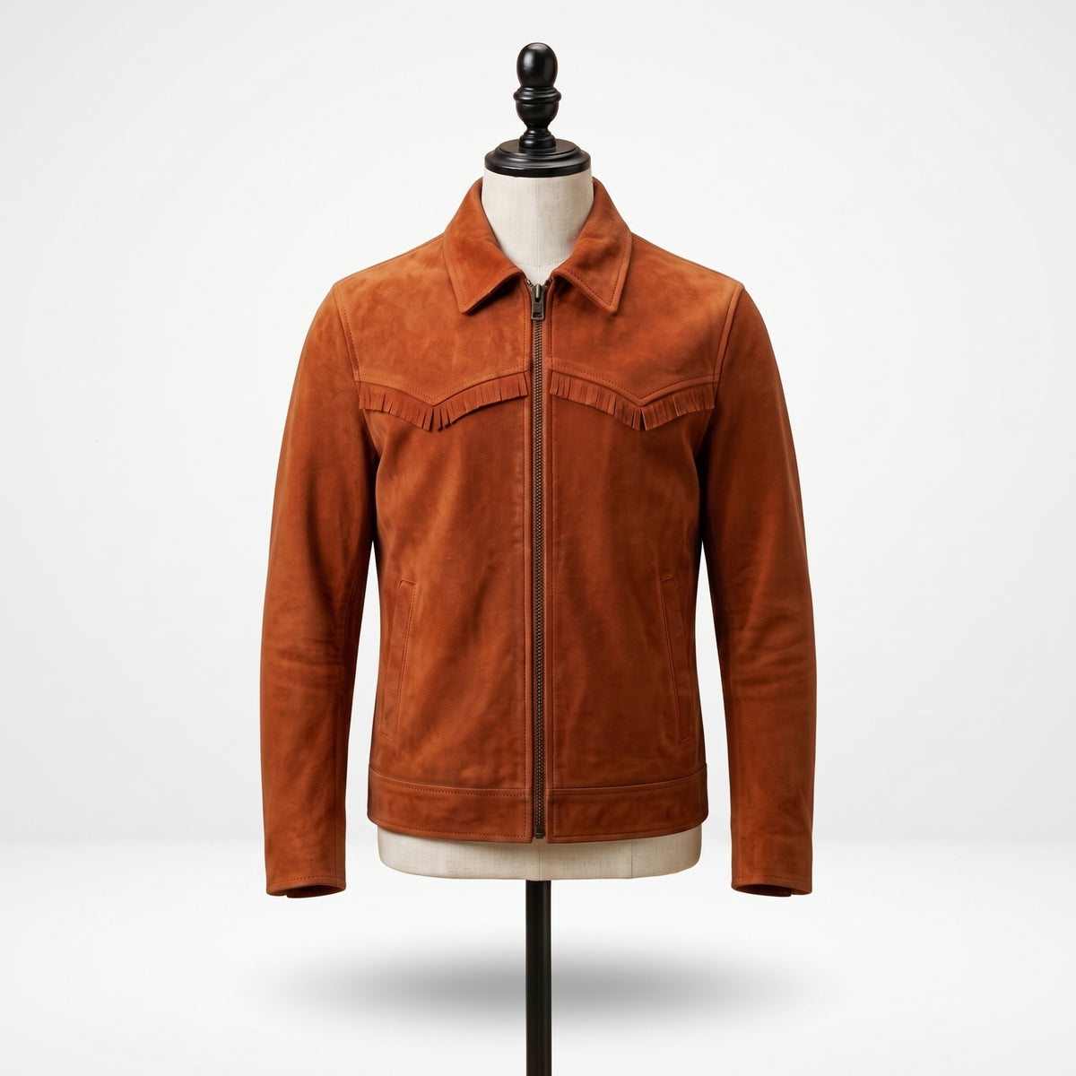 Western Fringe Suede Leather Jacket